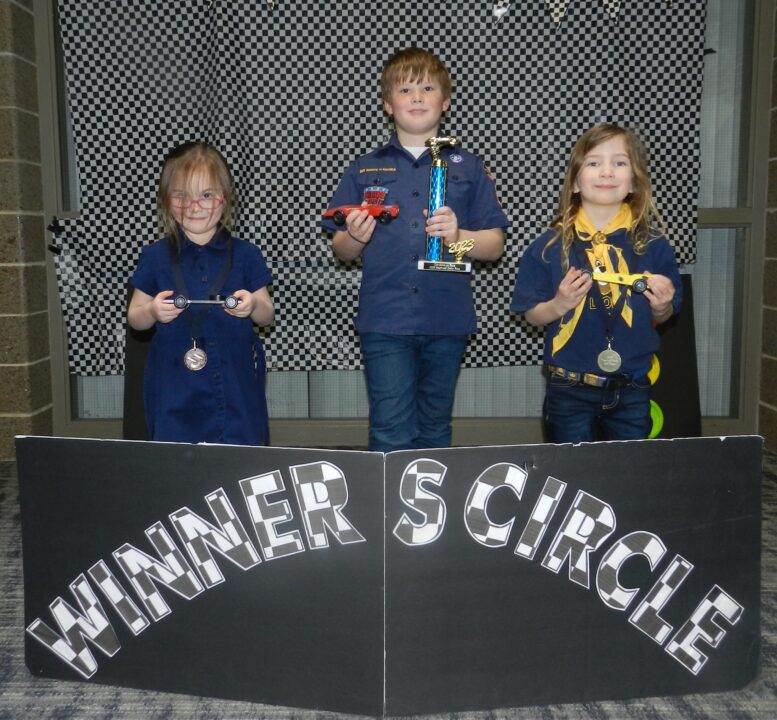 Northern Lakes Pinewood Derby Cub Scout Winners, co-ed, ages 5-10, northern Minnesota, VAC, Voyageurs Area Council